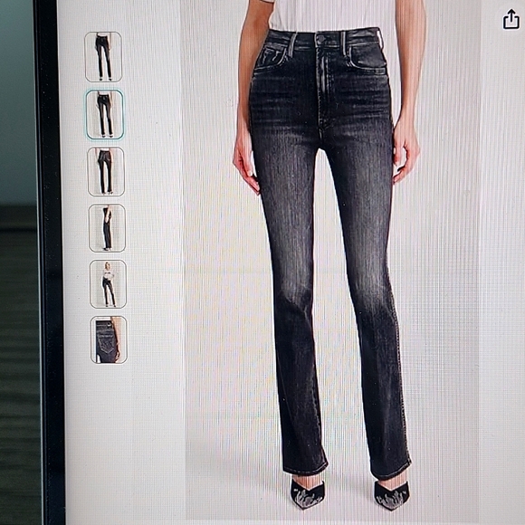 MOTHER Denim - Brand new black Mother high waited heel jeans